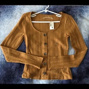 Long Sleeve Button American Eagle Top